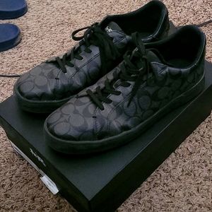 Coach men's black shoes 11.5